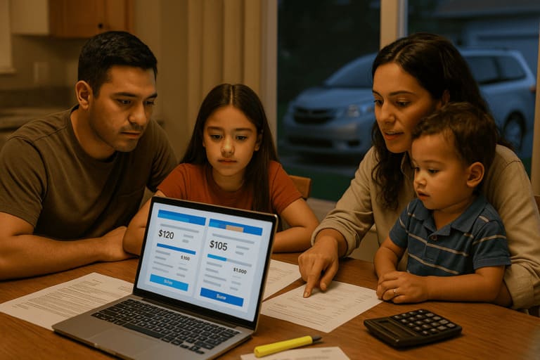 Auto and home insurance comparison