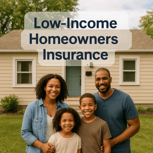 Family reviewing affordable home-insurance options